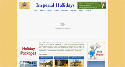 Desktop Screenshot of imperial-holidays.in